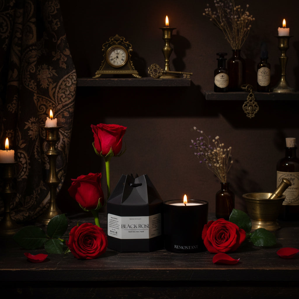 Black Rose Candle