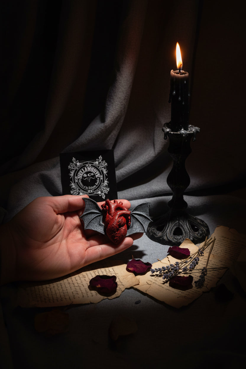Batwing Heart Magnet
