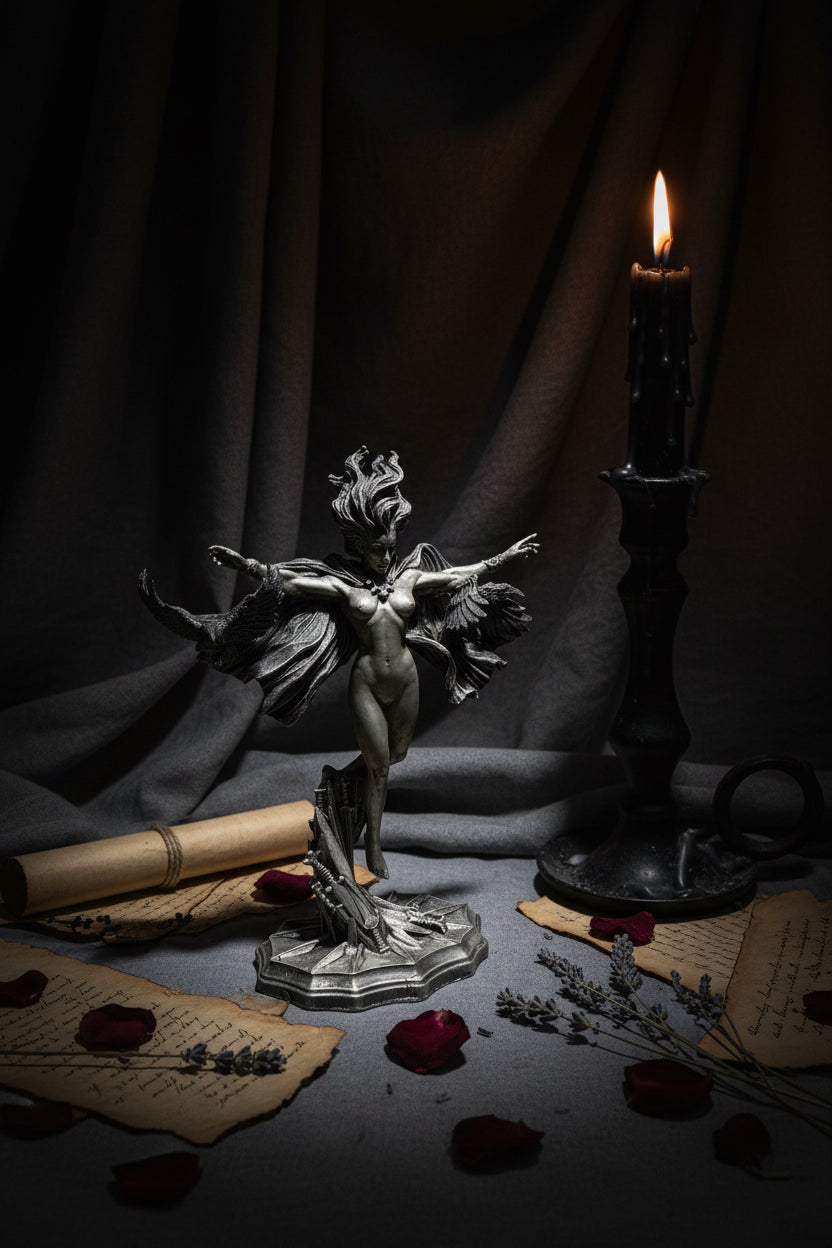 Morrigan the Celtic Goddess Statue 13”