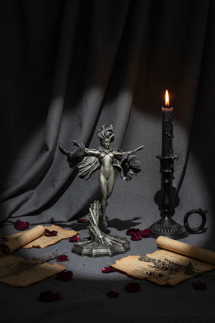Morrigan the Celtic Goddess Statue 13”