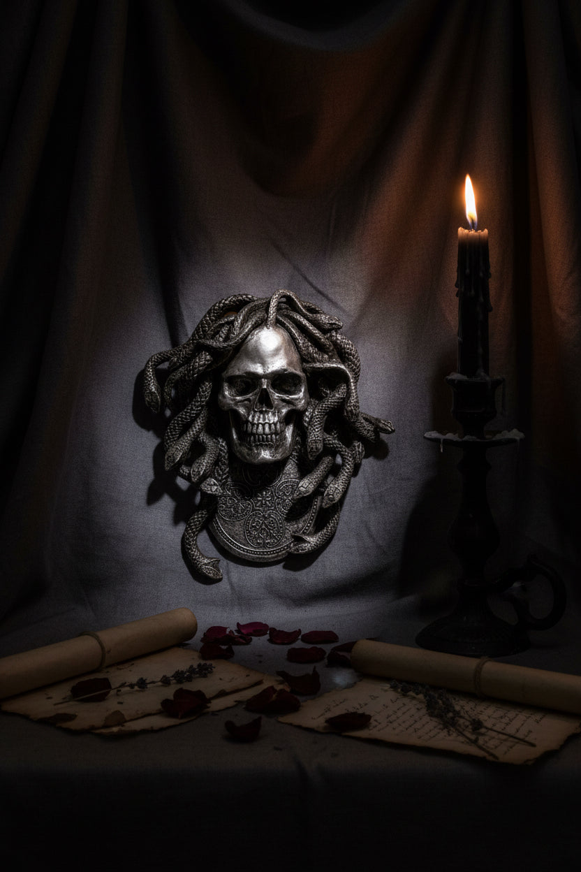 Medusa Skull Wall Plaque