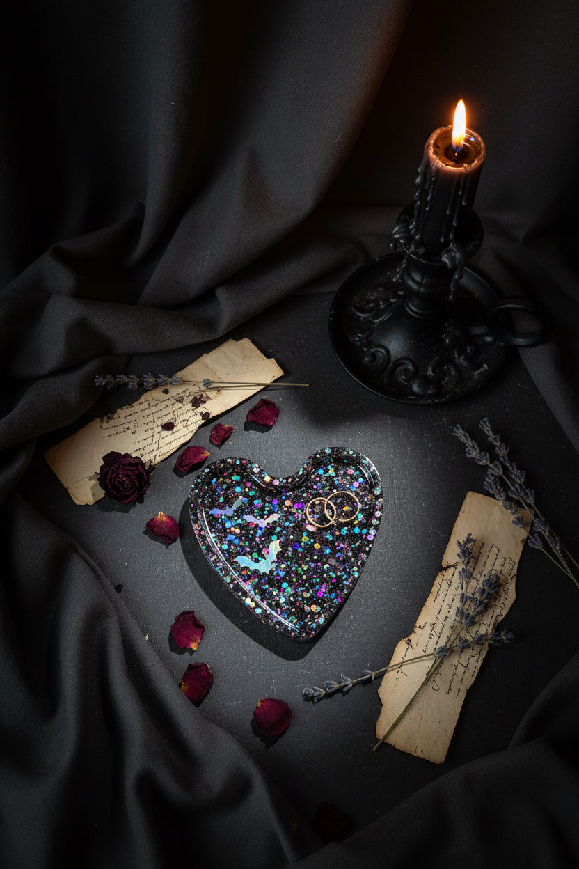 Morticia heart tray