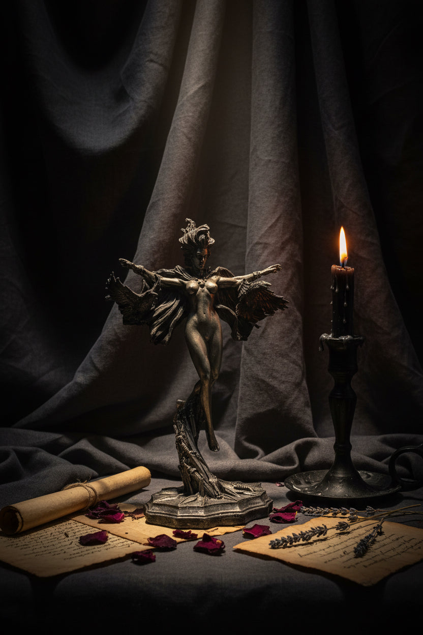 Morrigan the Celtic Goddess Statue
