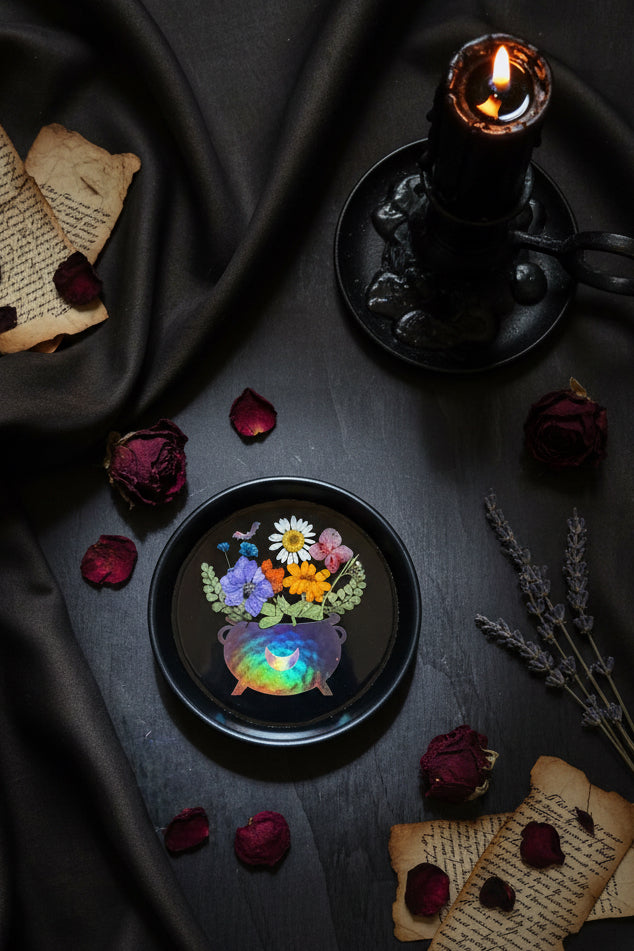 Cauldron bouquet tray