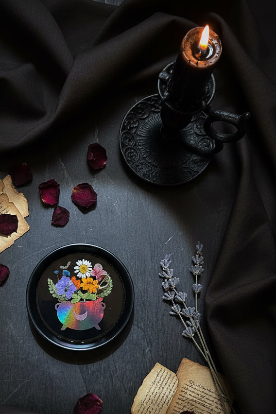 Cauldron bouquet tray