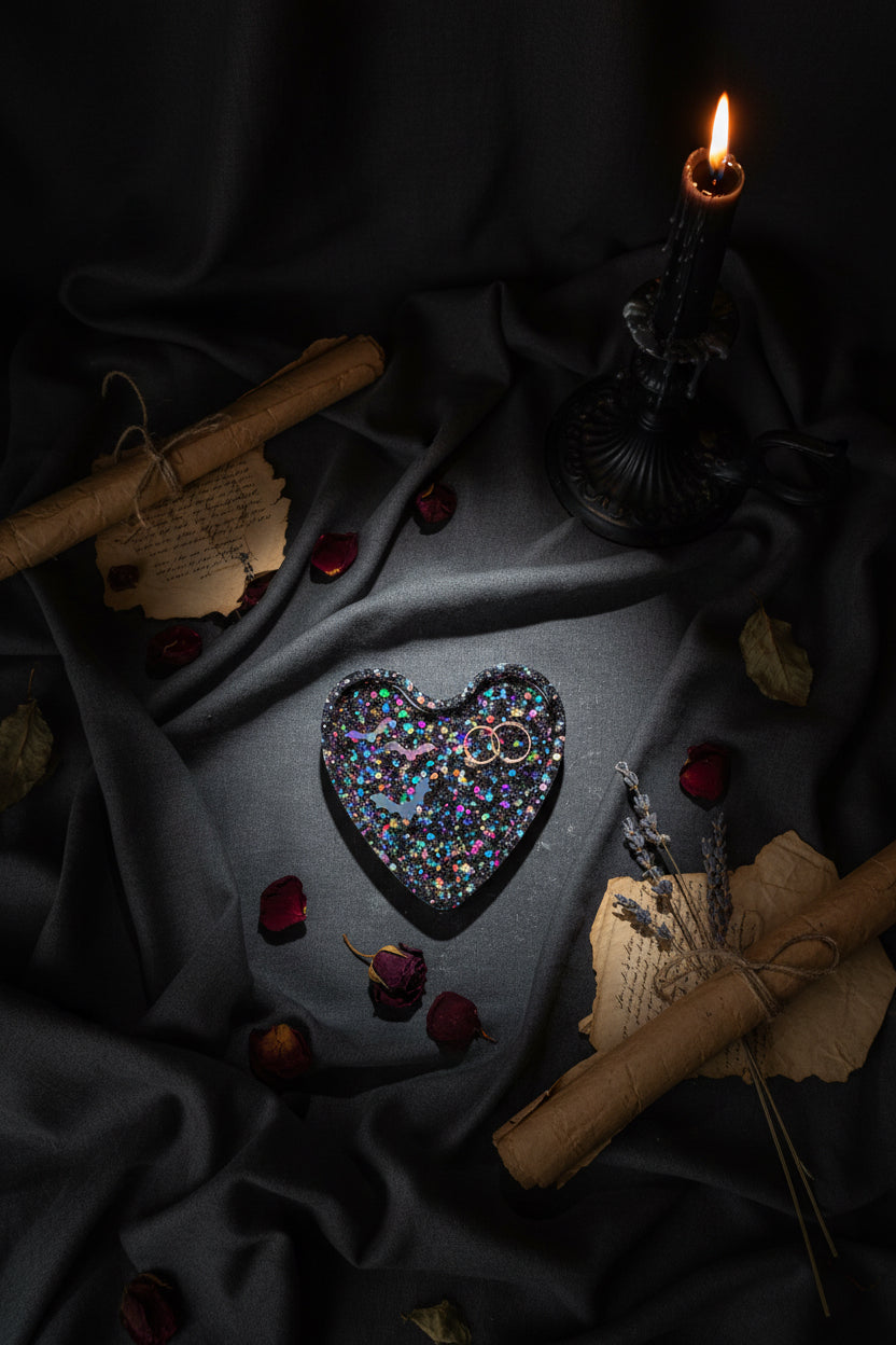 Morticia heart tray