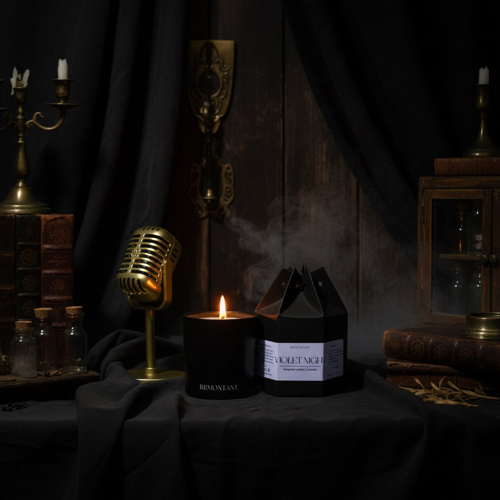 Violet Night Candle