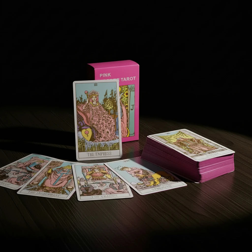 Pink Border Tarot Card Deck
