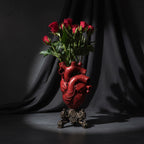 Anatomical Heart Vase, Red Finish