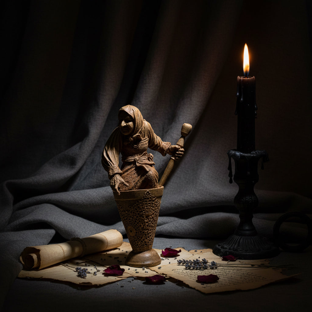 Baba Yaga, the Russian Witch Statue