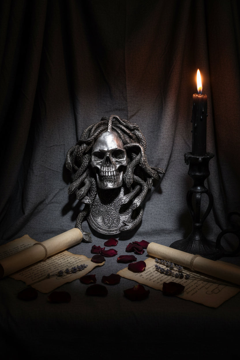 Medusa Skull Wall Plaque