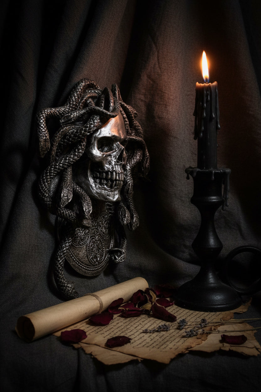 Medusa Skull Wall Plaque