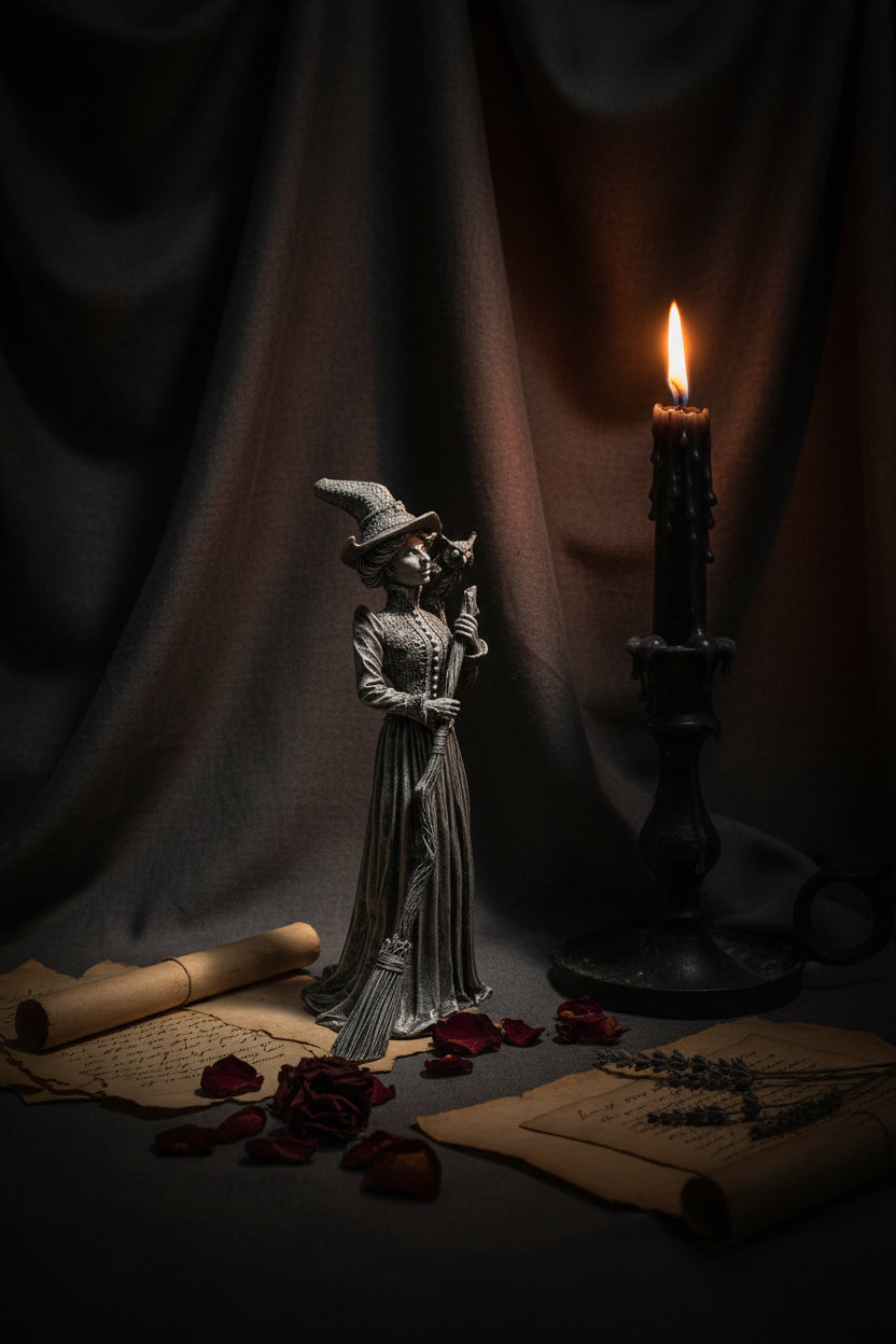 Victorian Witch Statue