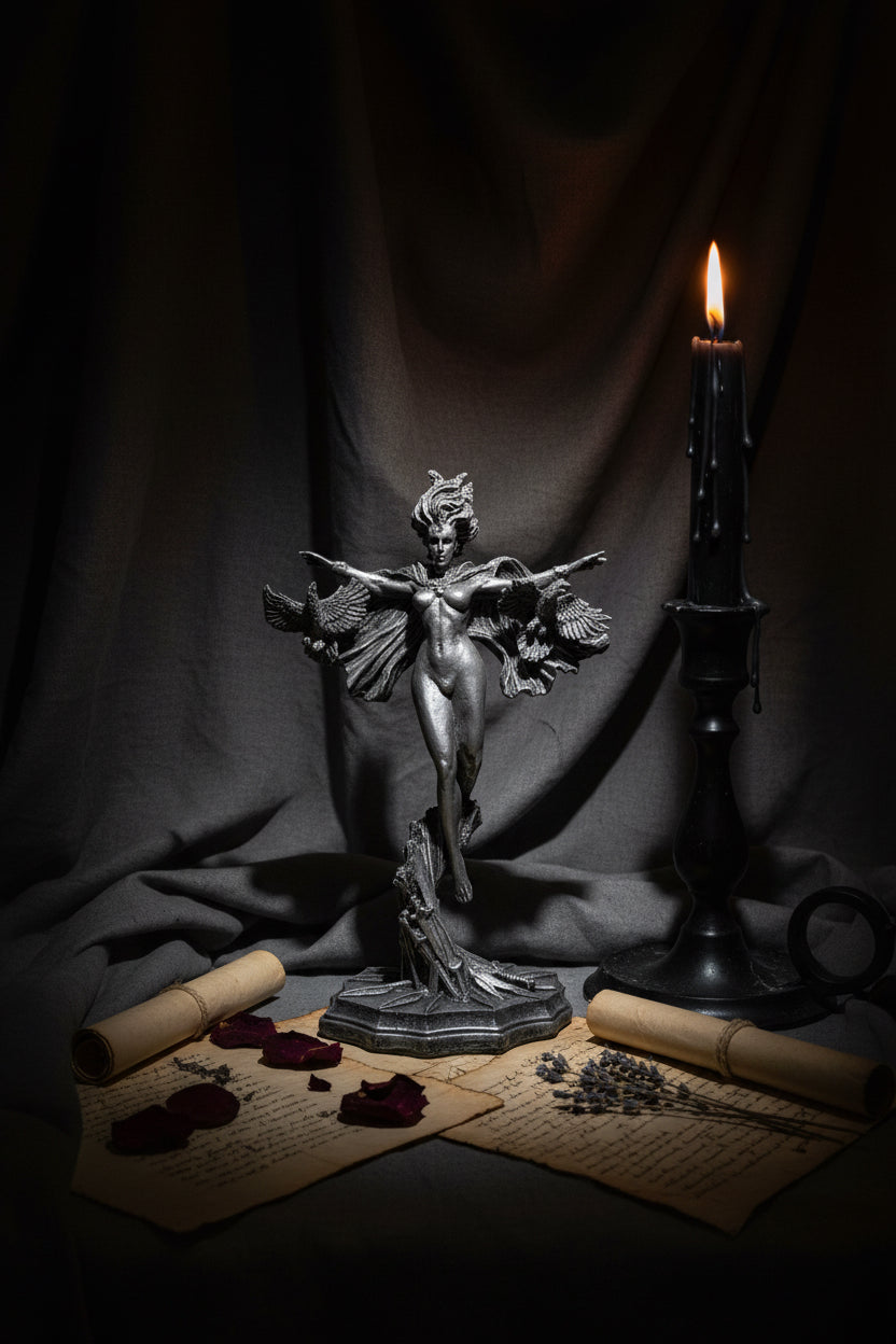 Morrigan the Celtic Goddess Statue