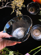 Abalone Luster Glazed Ceramic Bowls and Scrying Vessels
