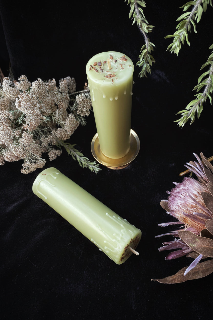 Bayberry & Beeswax Pillar Prosperity Candles